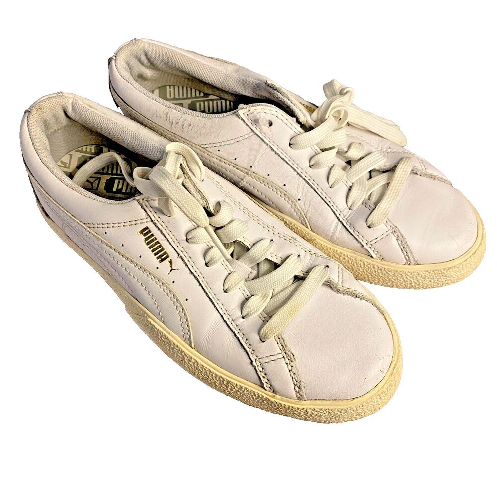 #8062 Women's White Casual Puma 372104-01 Shoes Size 7.5